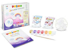 Primo | Juniorkit Kawaii Set | Modelliermasse, Farbe, Pinsel, Form