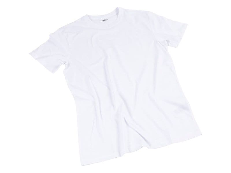 Creativ Company | T-Shirt uni weiss | Grösse M, Breite 52 cm