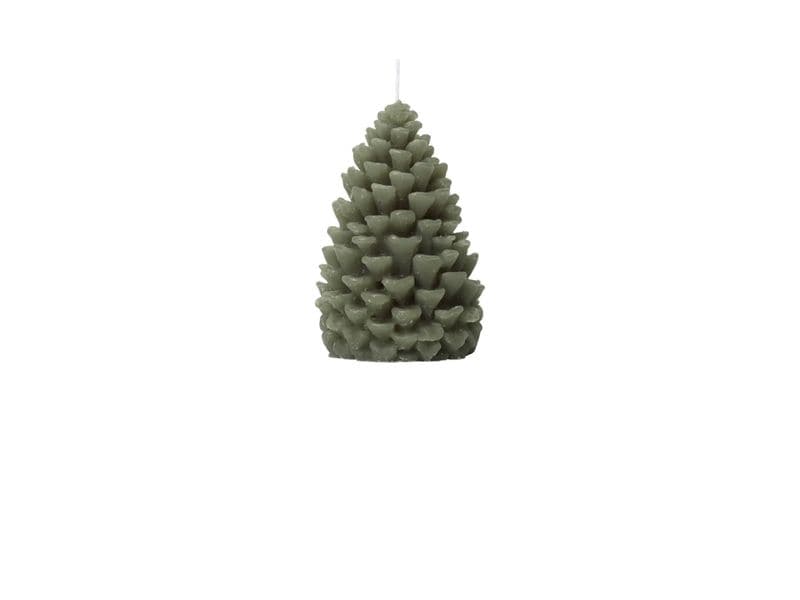 Broste Copenhagen | BC Pine Figure Kerze Grape Leaf Green | 7x10cm
