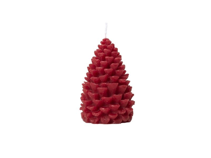 Broste Copenhagen | BC Pine Figure Kerze Burgundy | 7x10cm