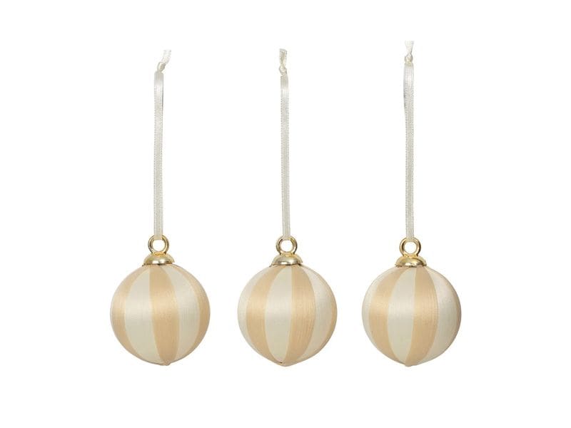 Broste Copenhagen | BC Joy Ornament Aufhänger Offwhite | 8 Stück