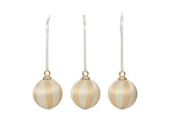 Broste Copenhagen | BC Joy Ornament Aufhänger Offwhite | 8 Stück