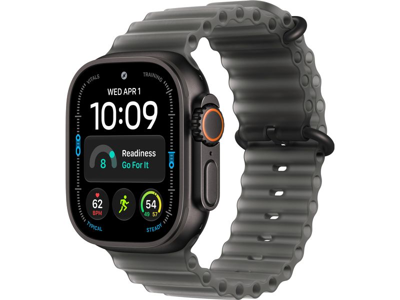 Apple | Watch Ultra 4 | 49mm, Black Titan, Black Ocean Band