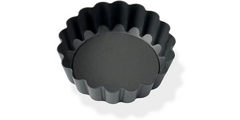 Blomsterberg | Tortemform 7 cm | Boden abnehmbar, Aluminimium, Grau