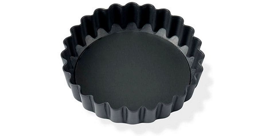 Blomsterberg | Tortemform 10 cm | Boden abnehmbar, Aluminimium, Grau