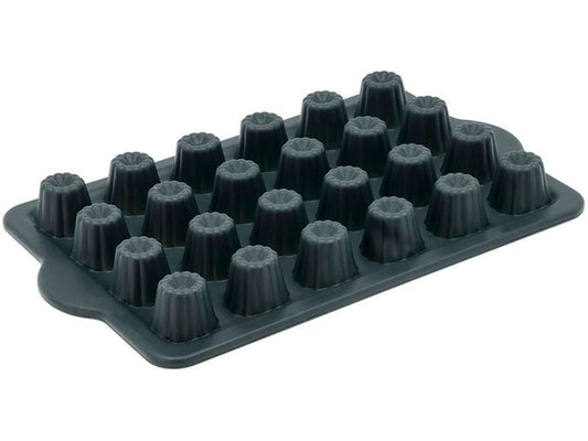 Blomsterberg | Backform Mini Charlotte 24er | Grau, Silikon