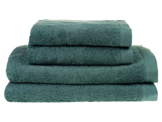 COCON | Dusch-/Handtuch, eukalyptus, 4er Set | 100% Baumwolle, 550g/m2, made in Portugal