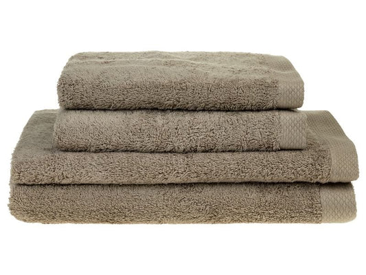 COCON | Dusch-/Handtuch, taupe, 4er Set | 100% Baumwolle, 550g/m2, made in Portugal