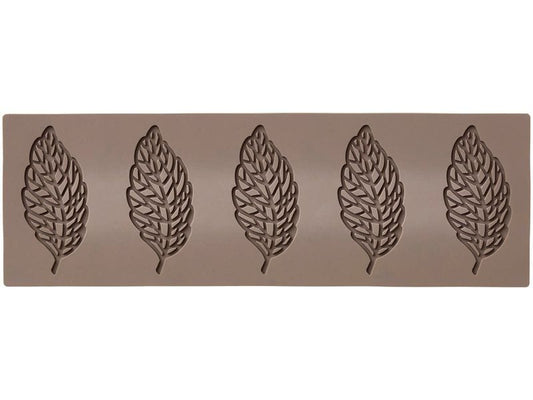 Blomsterberg | Backform Tuile Blatt | Latte, Silikon