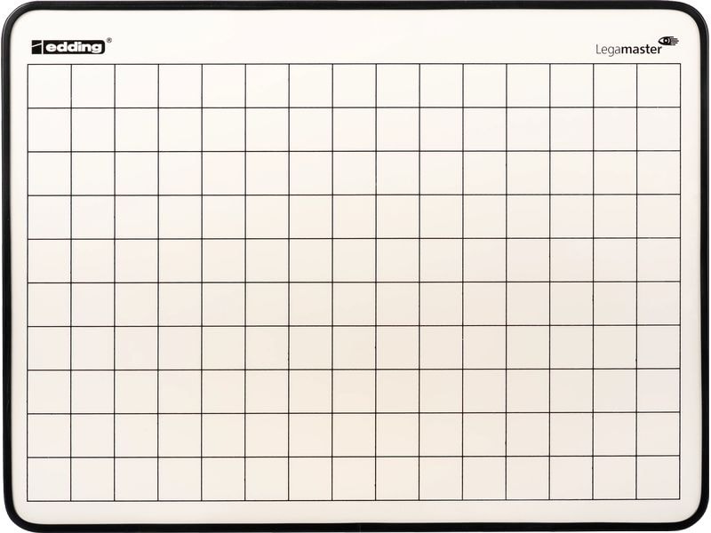 Legamaster | Lerntafel emailliert, 10 Stück | 2 seitig blanko/kariert, 226x302 mm