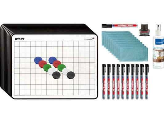 Legamaster | Lerntafel 10-er Starterset | lackiert, 43-teilig