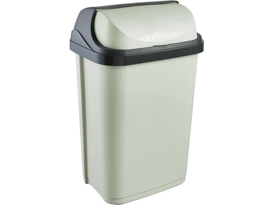 keeeper | Abfallbehälter Rolldeckel 25 l | soft green, rasmus