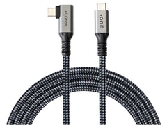 onit | Pro Winkel USB4-Kabel C-C schw/gr 1.5m | USB 4.0 / 240W / 40Gbps / 8K@60Hz