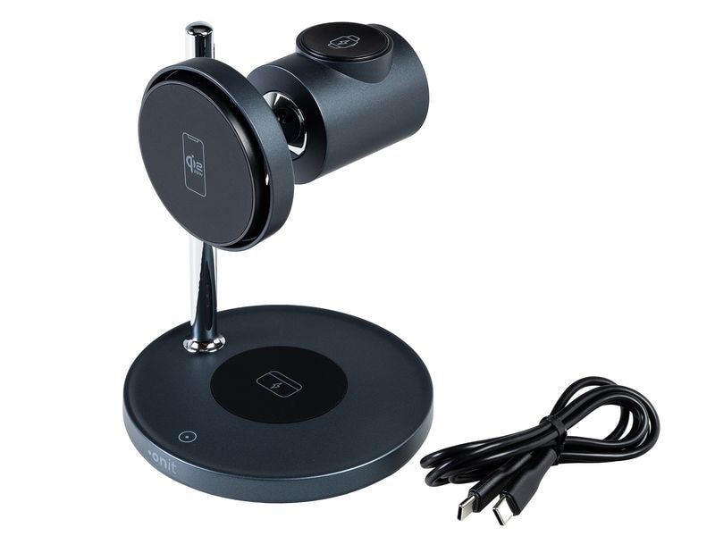 onit | QI2.2 3in1 wireless Charger25W | Phone/Airpods/Watch,WPCzertifiziert,Lüfter
