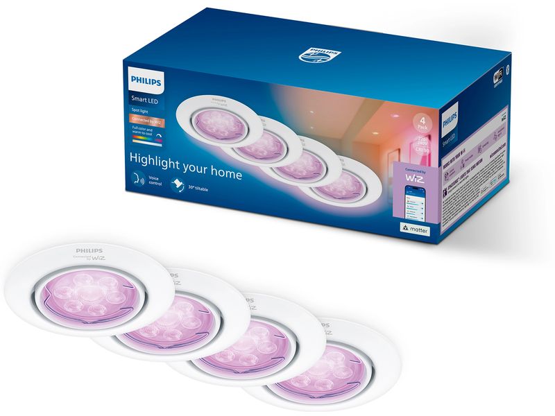 Philips Smart Lighting | Philips PHI WFB GU10 Kits + GU10 | RGB 4CT, weiss