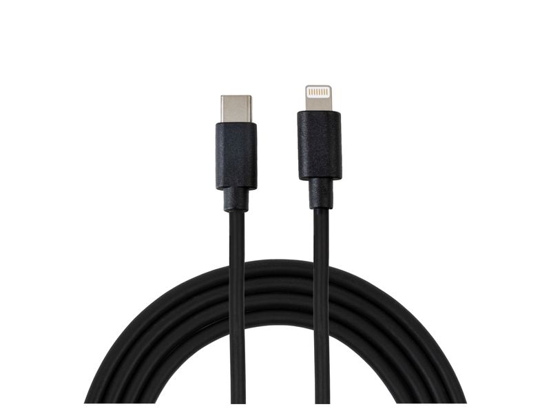 Nize | USB-Kabel C-L schwarz 1.5m | 12W / 480Mbps / 3 Stück