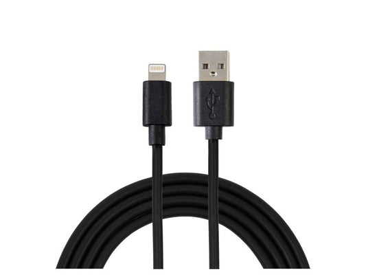 Nize | USB-Kabel A- L schwarz 0.5m | 12W / 480Mbps / 3 Stück