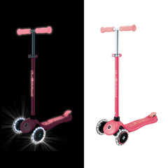 Globber | Primo Plus Glow Lights | Coral pink