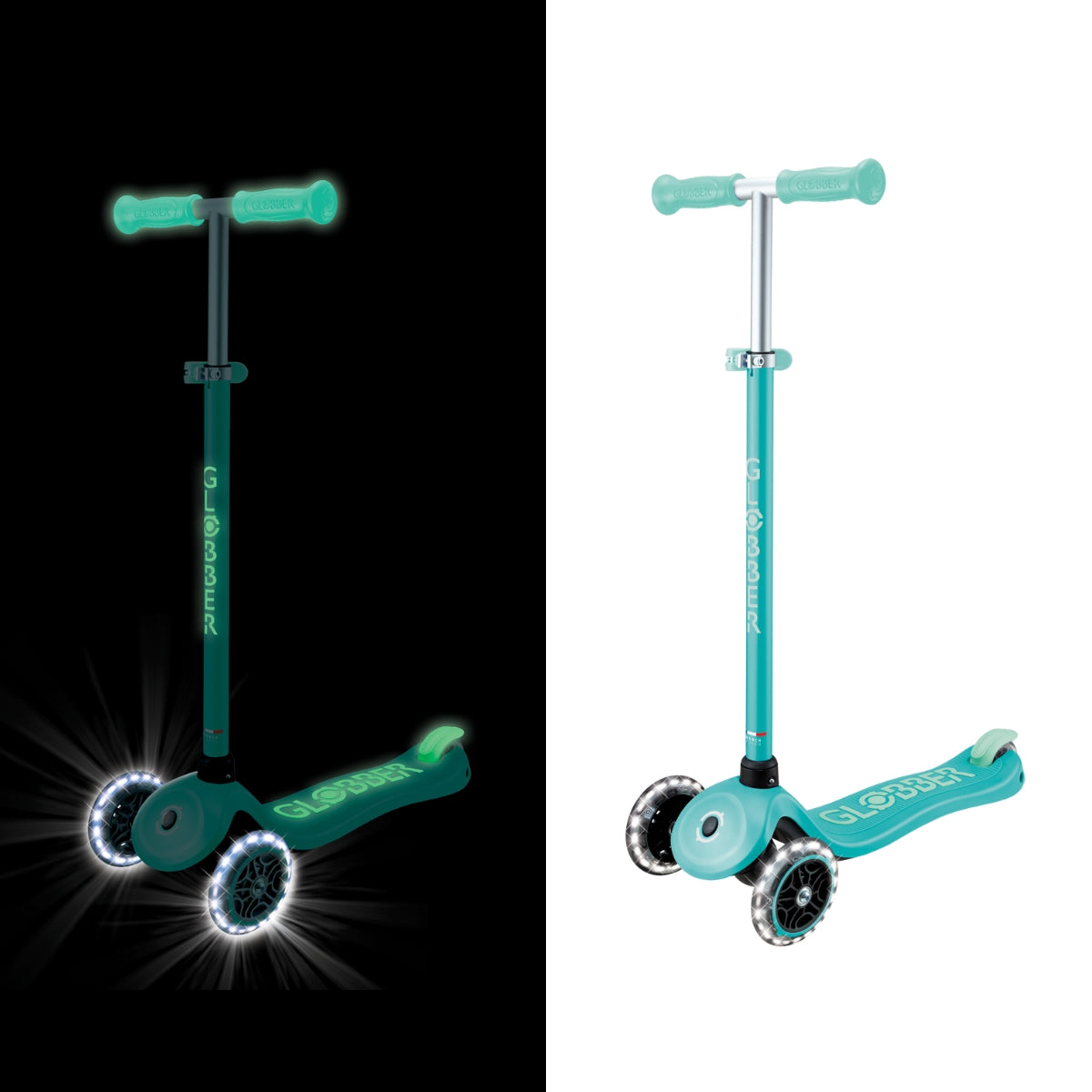 Globber | Primo Plus Glow Lights | Mint