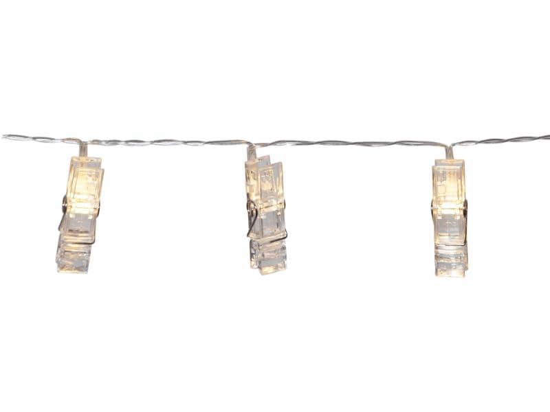 Star Trading | Lichterkette Clippy | IP20, Warmweiss, 10 LED