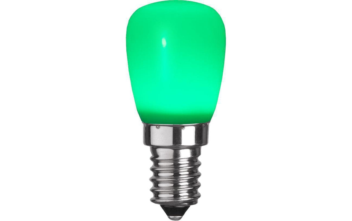 LED Lampe E14 ST26 Grün