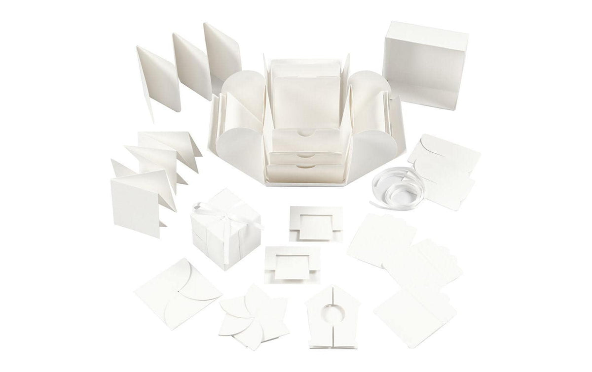 Creativ Company, Geschenkbox Weiss, 12 x 12