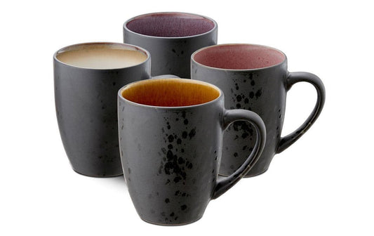 Bitz, Kaffeetasse 300 ml, 4 Stück, Beige/Ro