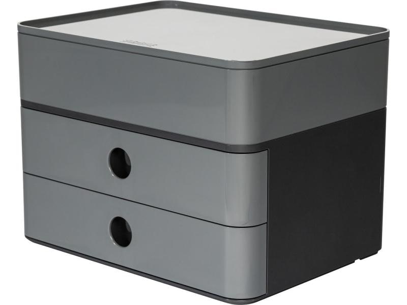 HAN | Schubladenbox Allison Smart-Box Plus | 2 Schubladen, schwarz/grau