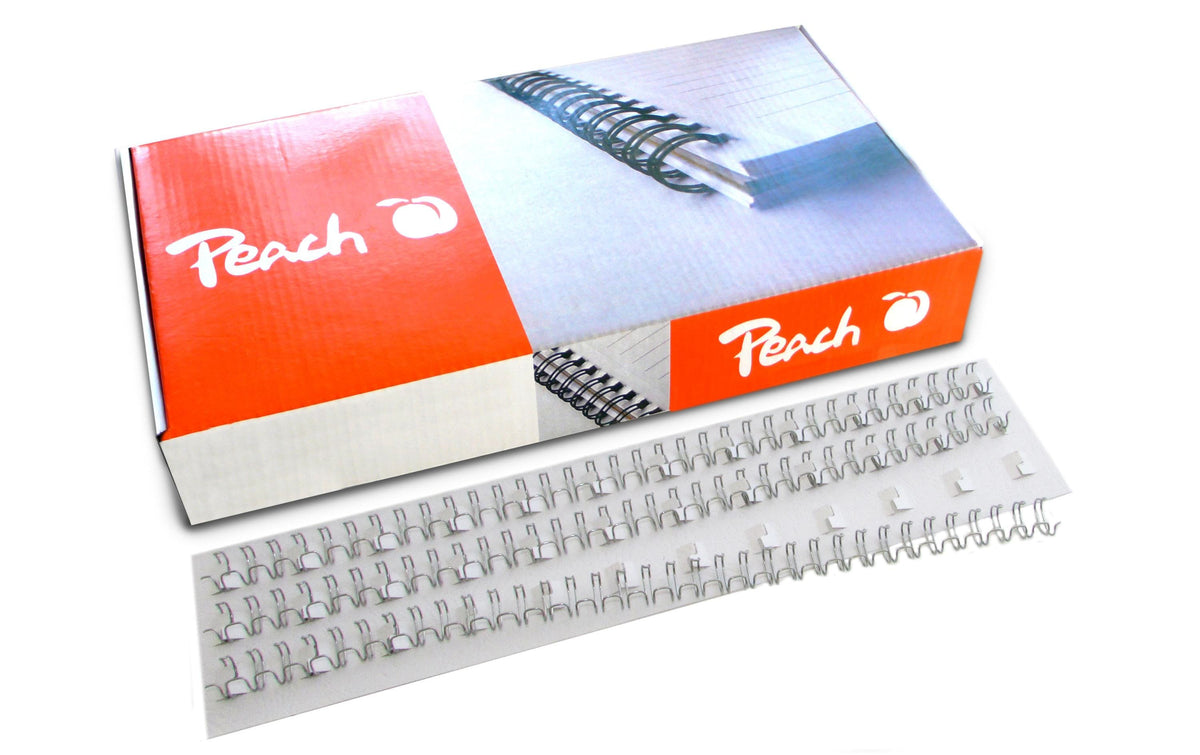 Peach Drahtbinderücken 14mm silber