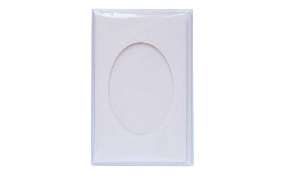 Folia Passepartouts-Karten 220g/m2 oval