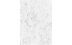 Sigel | Marmor-Papier grau beiseitig A4 | Feinpapier (Ink/Laser/Copy), 90g, 100 Blatt