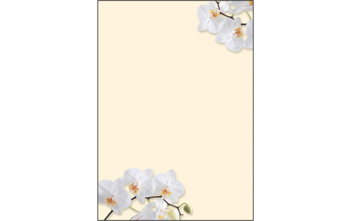 Sigel Motiv-Papier White Orchid A4