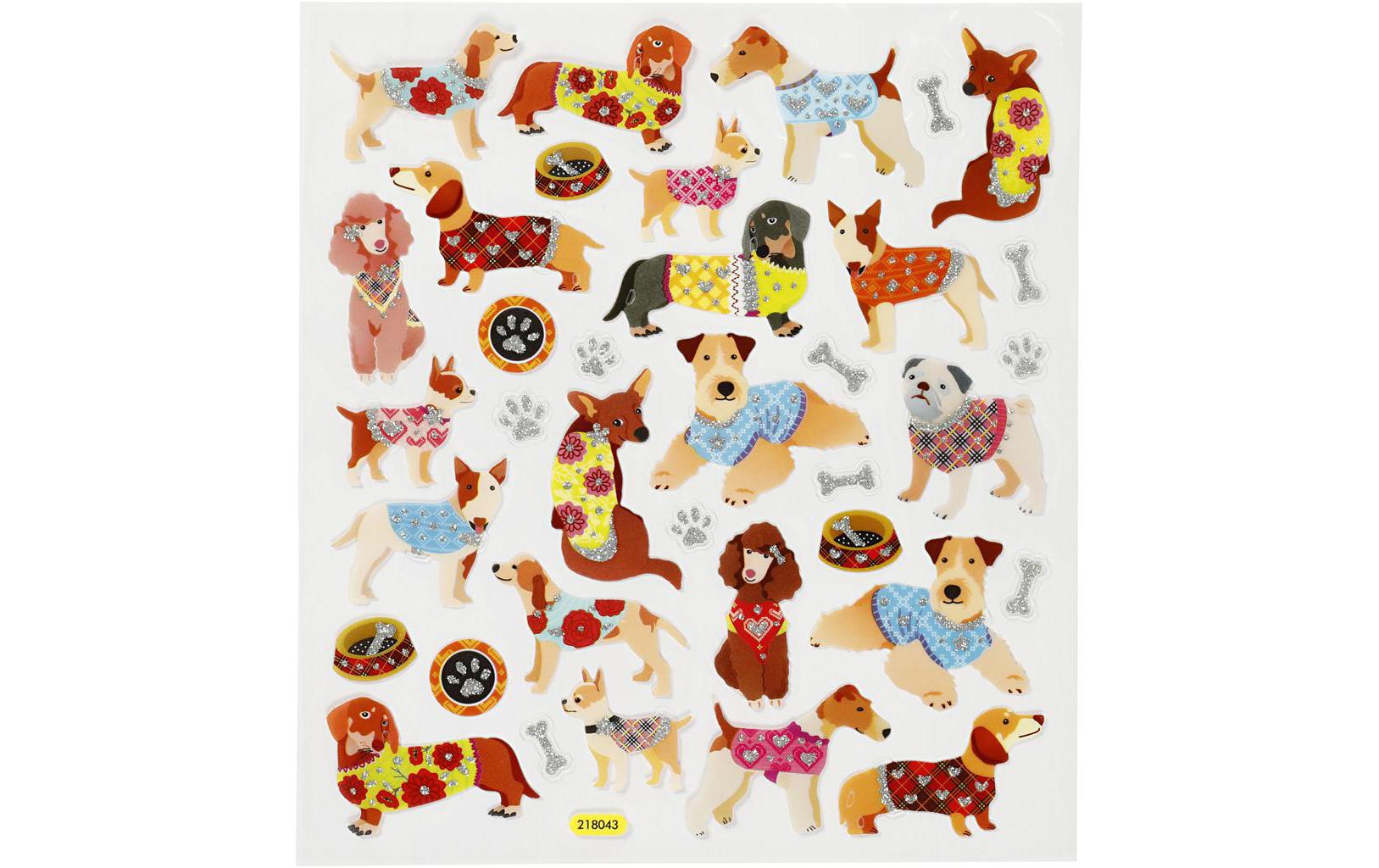 Creativ Company, Motivsticker 1 Blatt Hunde