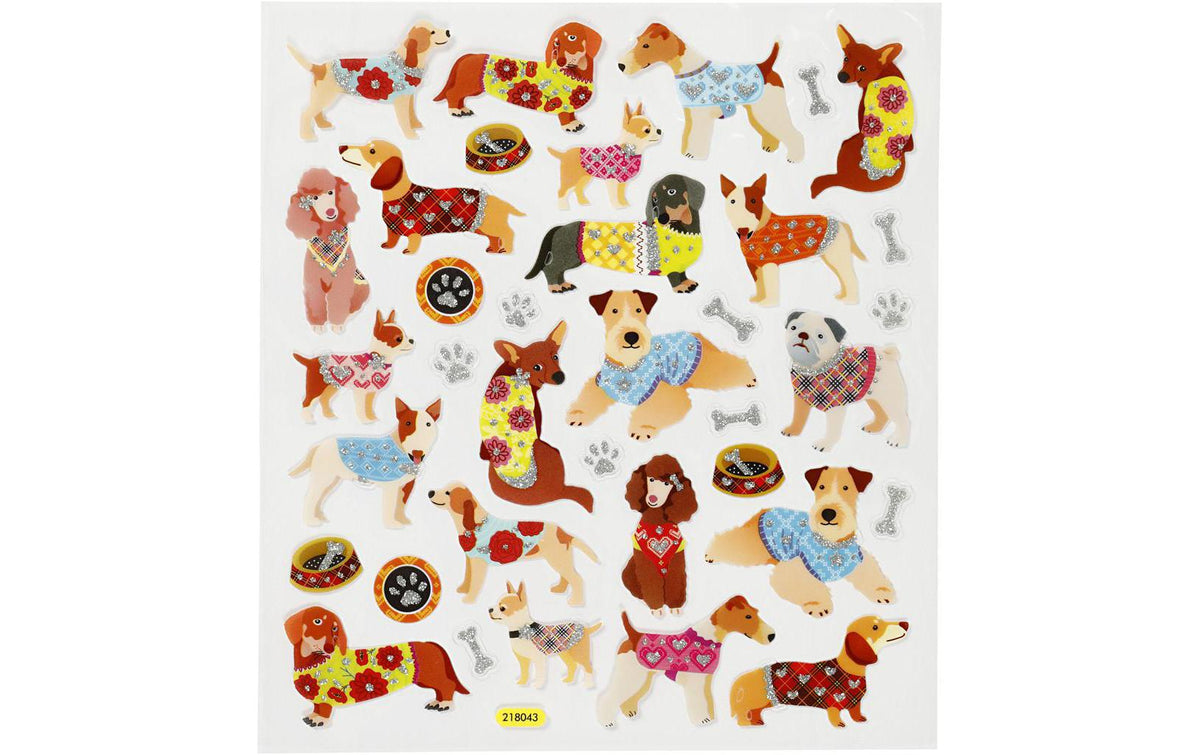 Creativ Company, Motivsticker 1 Blatt Hunde