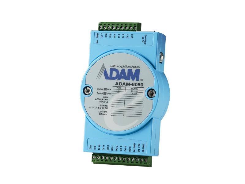 Advantech | ADAM-6050-D1 18 Kanal DI/O Modul | 12-CH DI, 6-CH DO, Ethernet-based smart I/O