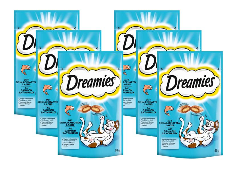 Dreamies | Snack mit Lachs | 6x60g