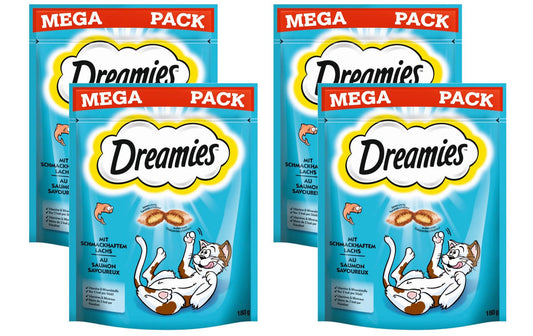 Dreamies | Snack mit Lachs | 4x180g