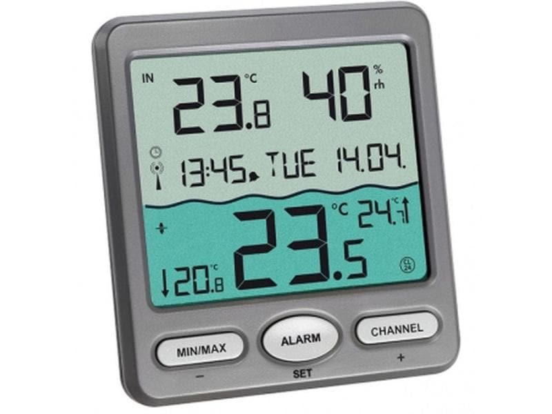 TFA Dostmann | Thermometer Venice mit Funk Reichweite 50m | Für Gartenteich oder Schwimmbad