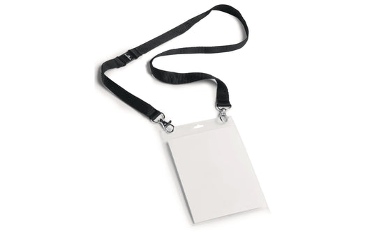 Durable Namensschild m. Textilband Duo A6