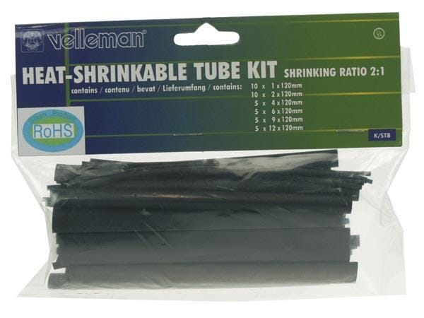Velleman | K/STB Schrumpfschlauch Set | Menge: 40 Stück, 1 bis 12mm Duchmesser