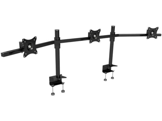 Edbak | 3er Monitor Tischhalterung SV11 | Tischklemme, bis 100x100, 19-27, bis 30kg