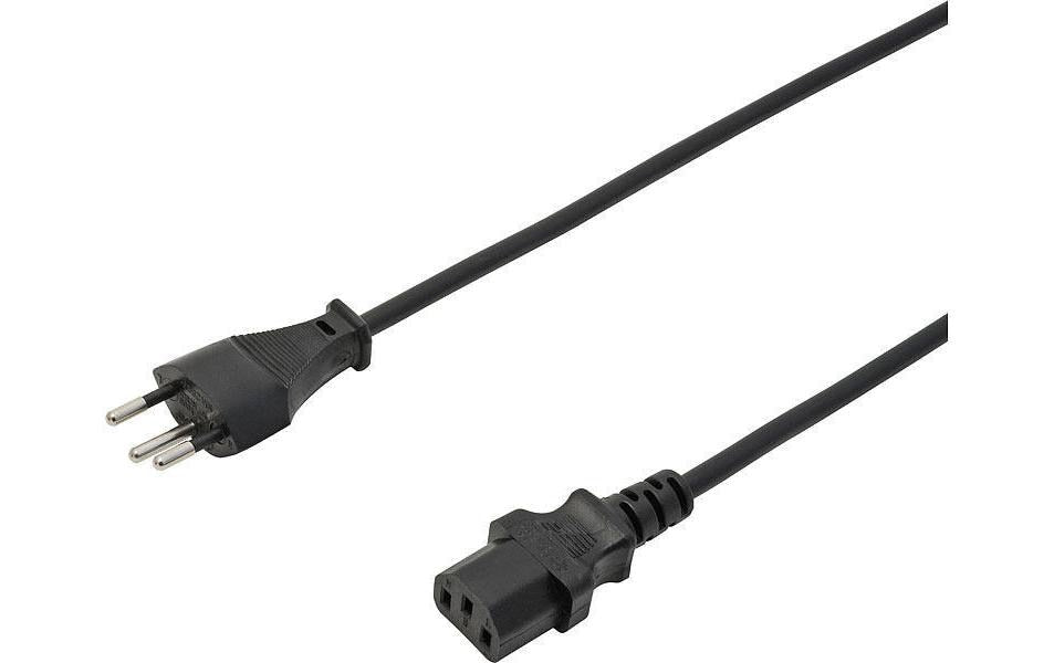 Netzkabel 250V/10A: 8 Meter Schwarz