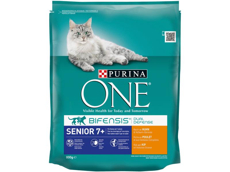 Purina ONE | Trockenfutter Senior | Huhn & Vollkorn, 800g