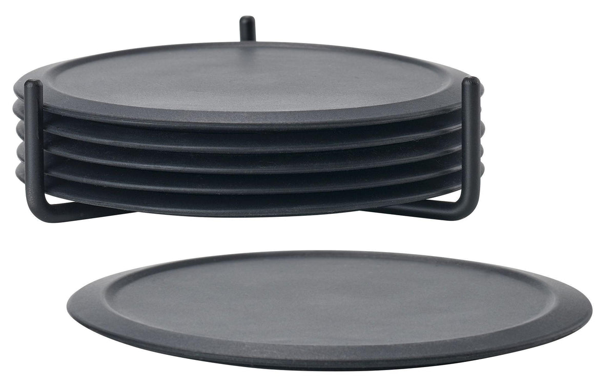 Zone Glasuntersetzer 6er Set schwarz
