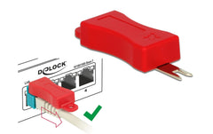 Delock RJ45 Verriegelungs Clips 20er Set