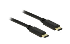 USB2.0-Kabel TypC-TypC: 2m, schwarz