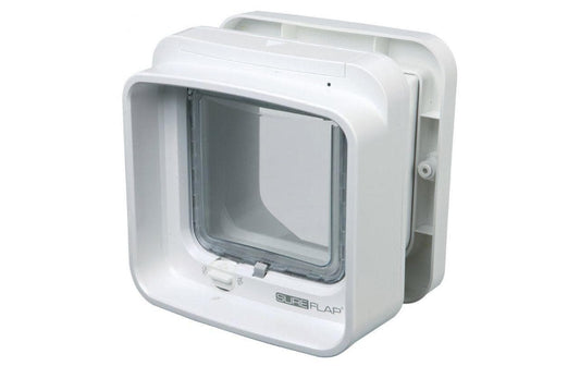 SureFlap | DualScan Freilauftür | mit Mikrochiperkennung, 21x21cm, weiss