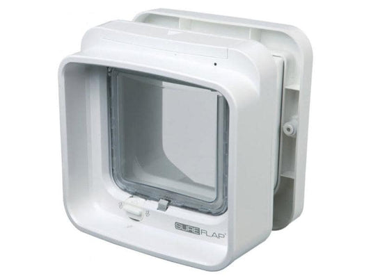 SureFlap | DualScan Freilauftür | mit Mikrochiperkennung, 21x21cm, weiss