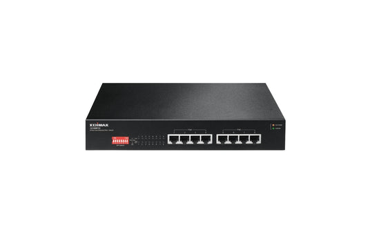 Edimax | GS-1008P V2: 8 Port GE PoE+ Switch | 8xPoE+ 130 Watt PoE, Lüfterlos