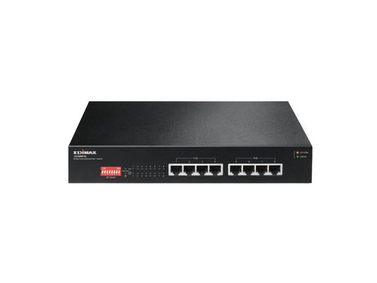 Edimax | GS-1008P V2: 8 Port GE PoE+ Switch | 8xPoE+ 130 Watt PoE, Lüfterlos